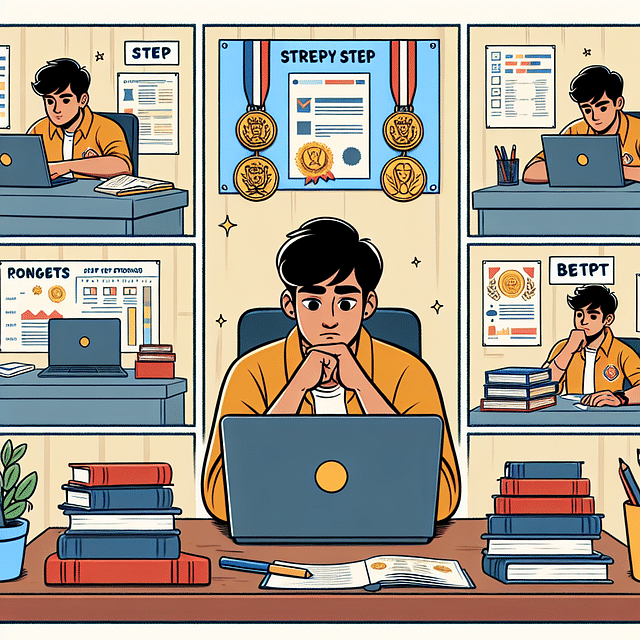 student evaluating their strengths and achievements