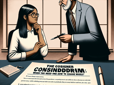 The Cosigner Conundrum: When You Need One and How to Choose Wisely