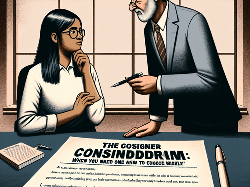 The Cosigner Conundrum: When You Need One and How to Choose Wisely