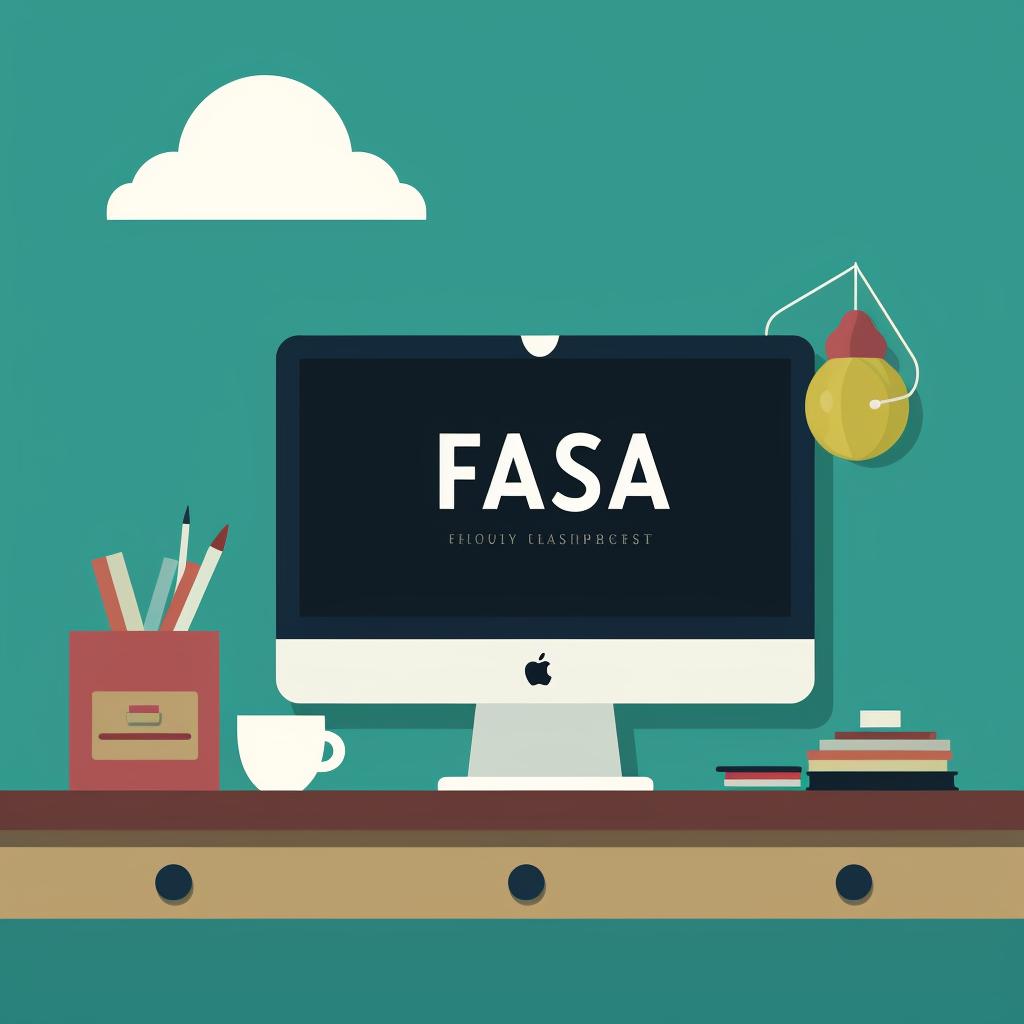 The FAFSA website with the 'Start A New FAFSA' button highlighted.